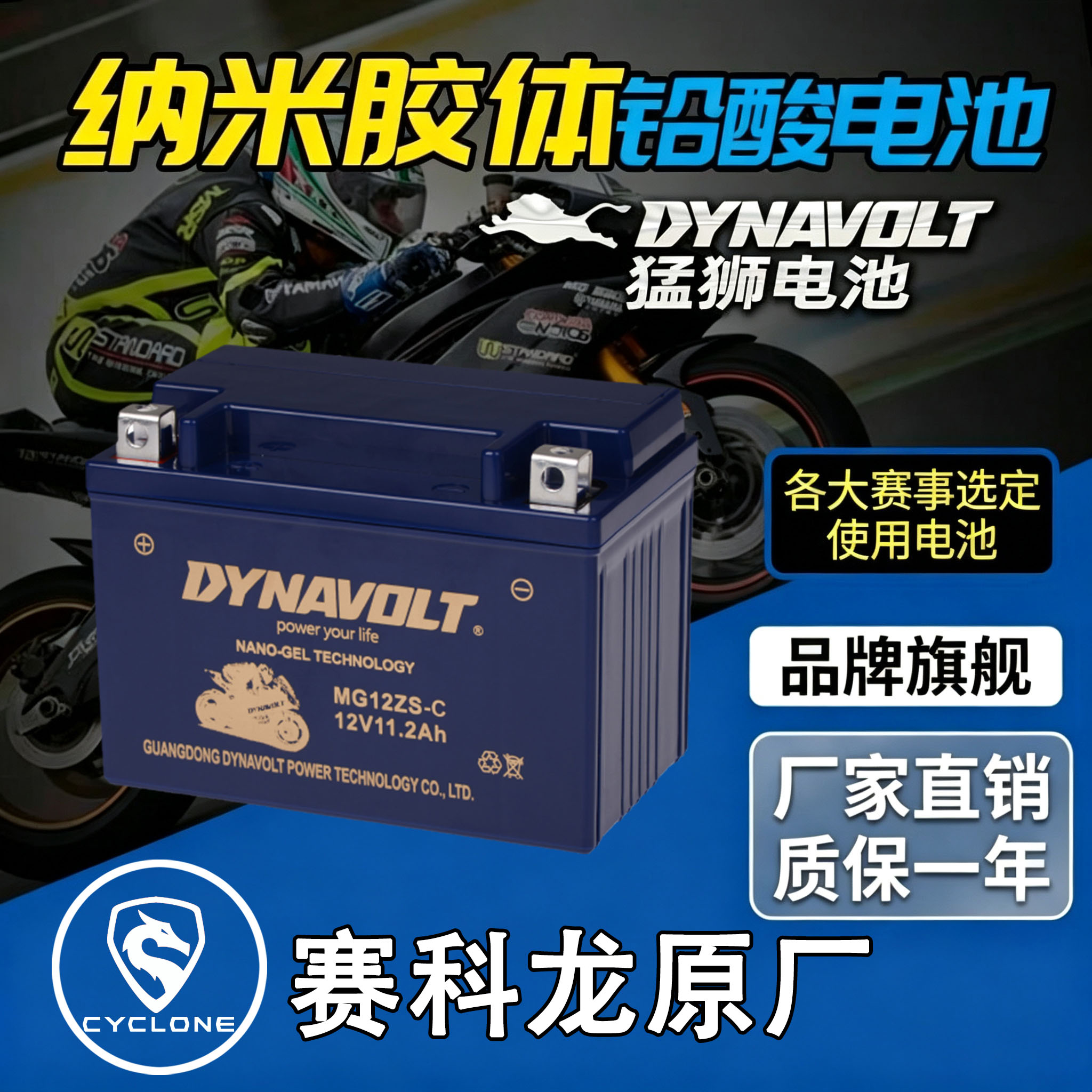 宗申赛科龙RX3RX4RC3电瓶