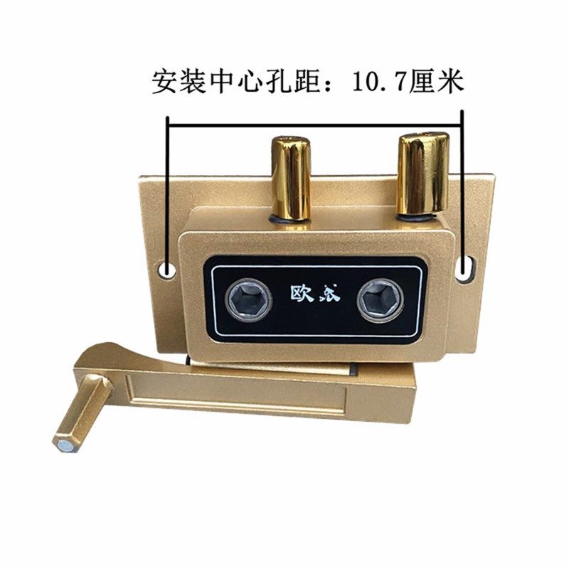 升降器晾衣架手摇器摇把手内置钢丝绳阳台双杆金色卷线器维修配件图片