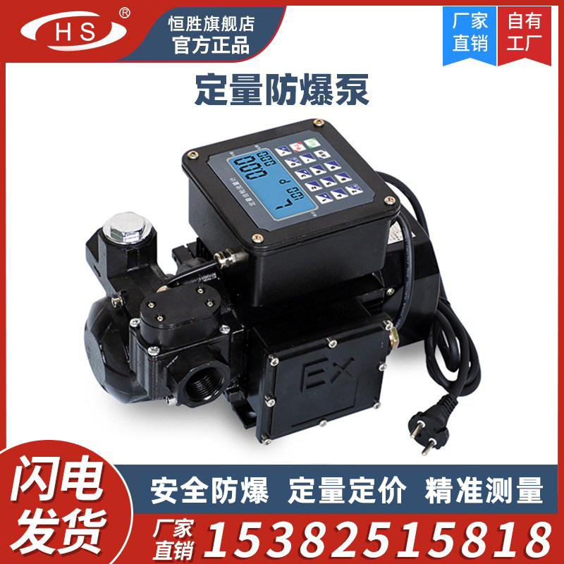 12v24v220v定量定价防爆加油泵静音抽油泵柴汽油自吸小型厂家直销