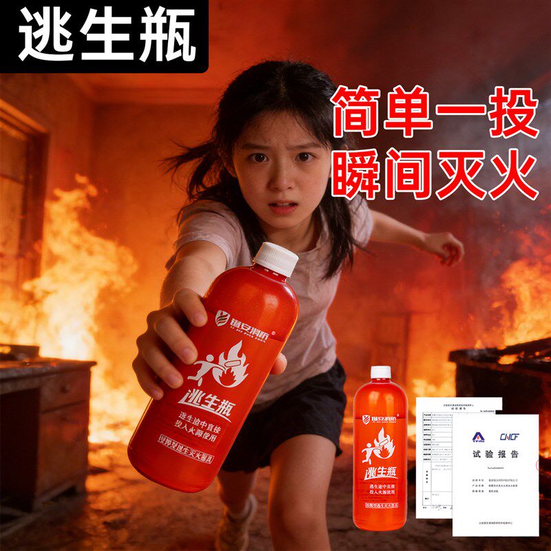 逃生瓶投掷式新型水基灭火器家用灭火瓶自动傻瓜式灭火神器消防弹