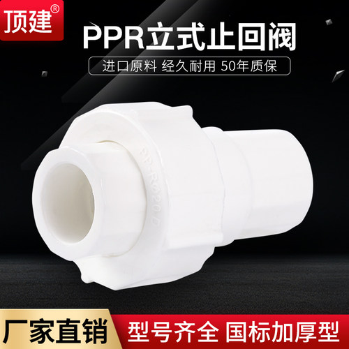 顶建立式止回阀单向阀塑料配件20 25 32PPR水管管件配件PPR逆止阀