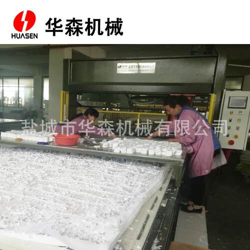 源垫头厂家无纺布眼假镜华森HSD/布仿真花下料机封自动冲密床