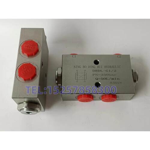VRDL-GG1/4VR式DL-1/2双向板式液锁双压LDQ向板液压锁流量要求80L
