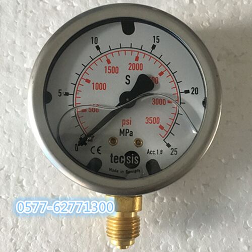 tecsis德国泰科思防震表0-25mpa海天注塑机耐震压力表40mpa液油压