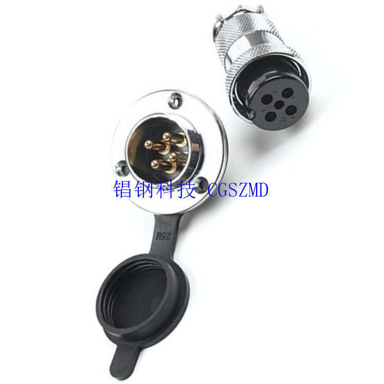 航空插头卡接 推拉式连接器扣式接头19芯航空插头 MS3126F14-19P