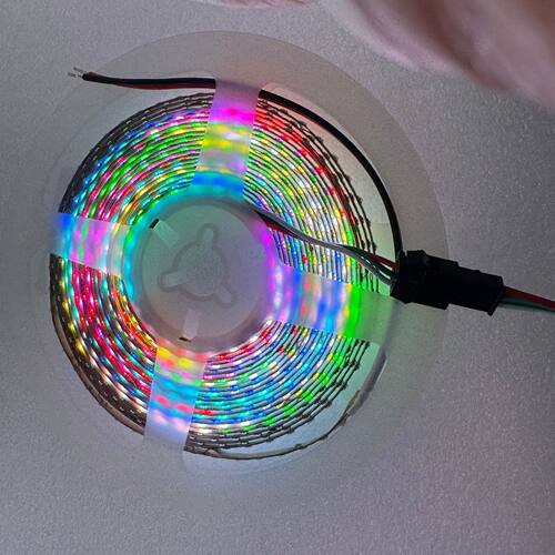 窄板2.5MM-12V幻彩灯条MW1856A  内置IC单灯单剪卖可编程灯带