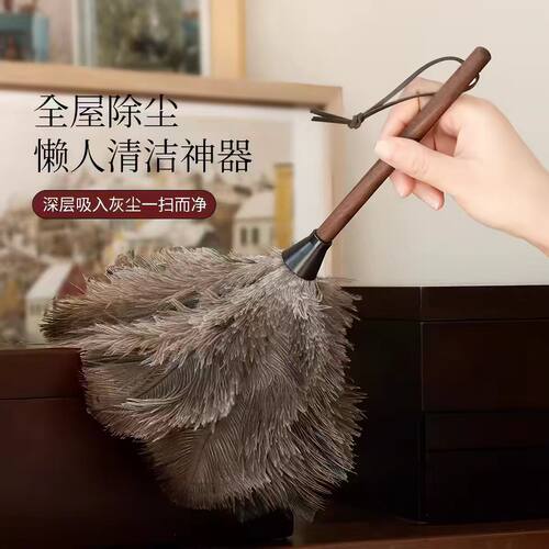 鸵鸟毛静电除尘掸不掉毛