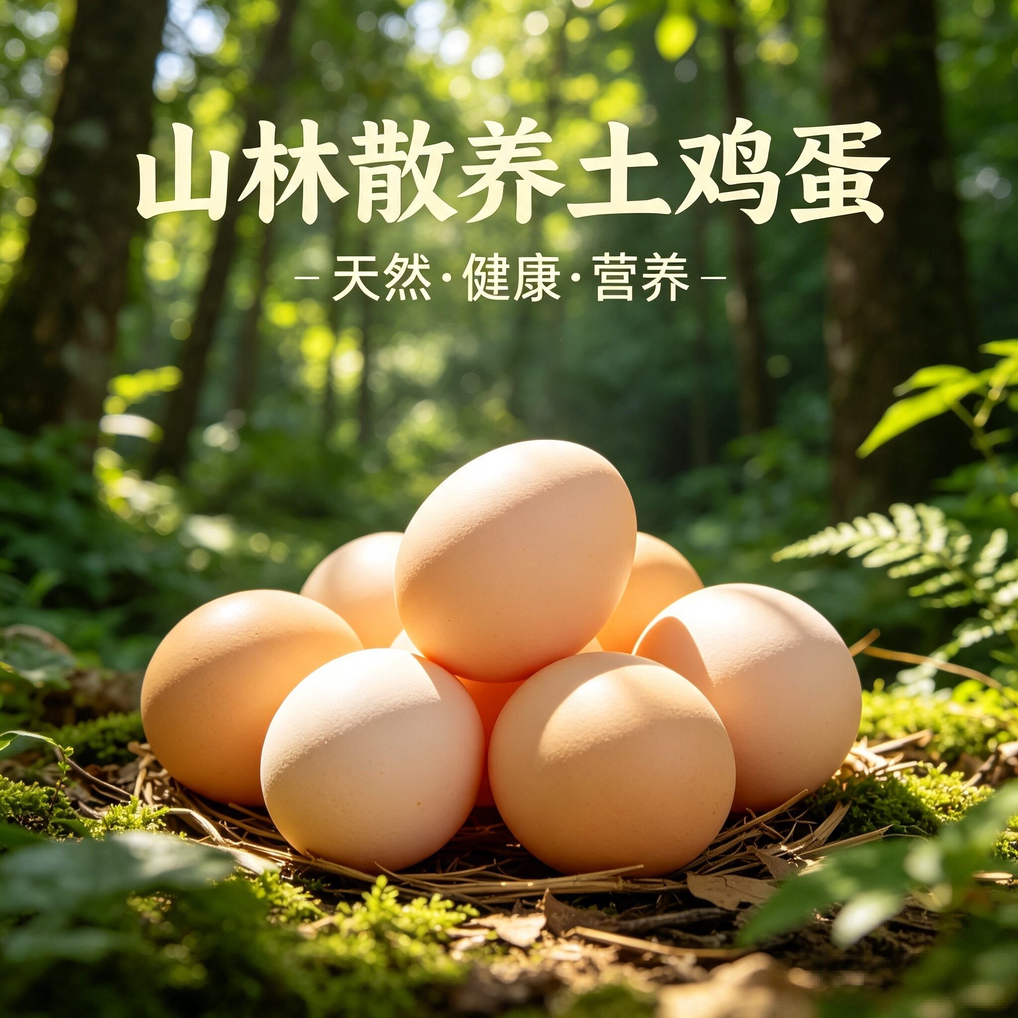 散养土鸡蛋30枚大黄破损包赔