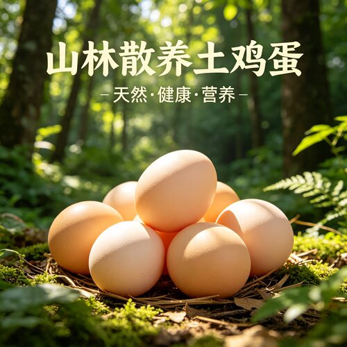 散养土鸡蛋30枚大黄破损包赔