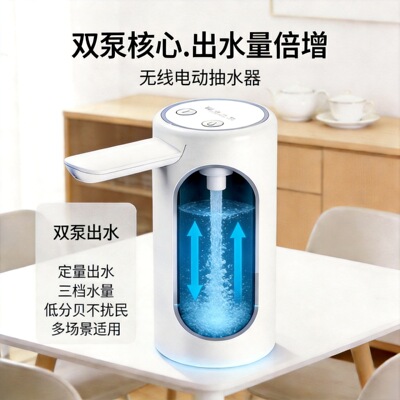 现货280双马达双泵桶装水大出水量上水器电动抽水器纯净水取水器