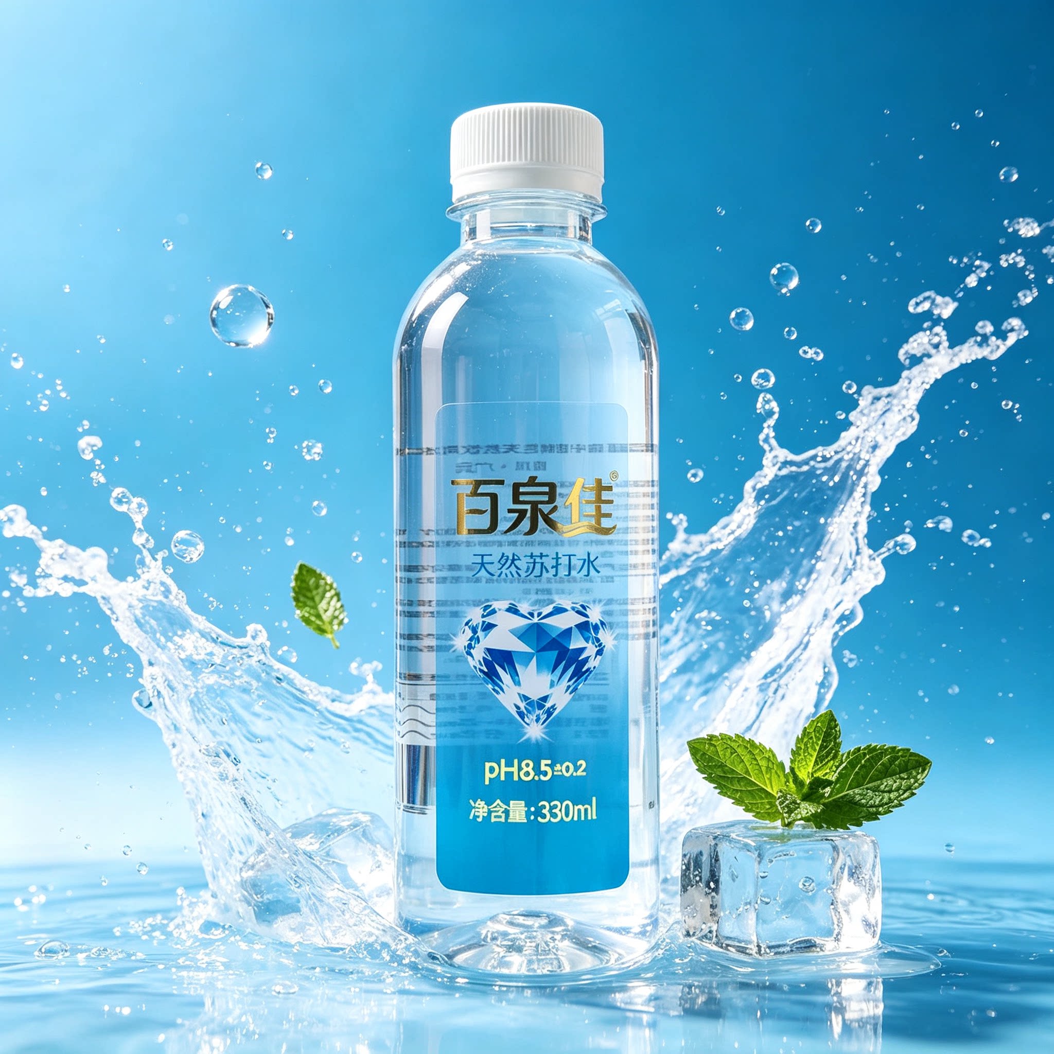 天然弱碱性苏打水0添加健康水