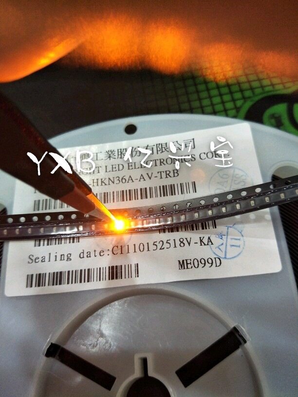 led贴片0603反极黄色超高亮原装佰鸿平角300—400mcdBL-HB335D