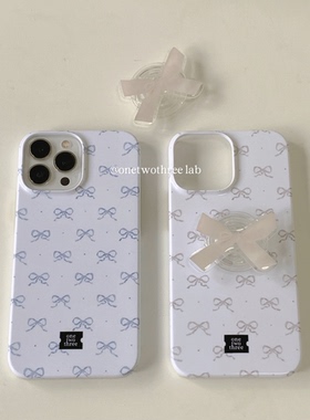 onetwothree韩国ins菲林适用iphone14promax手机壳蝴蝶结少女芭蕾苹果15pro/13