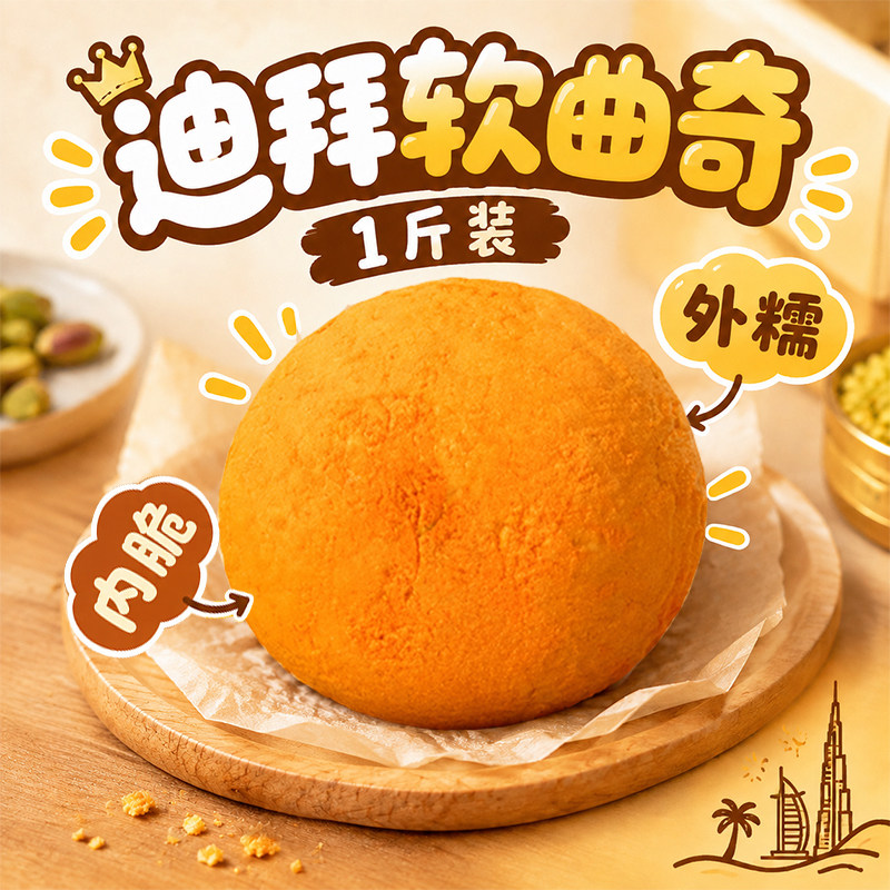 恋爱星球迪拜软曲奇棉花糖巧克力