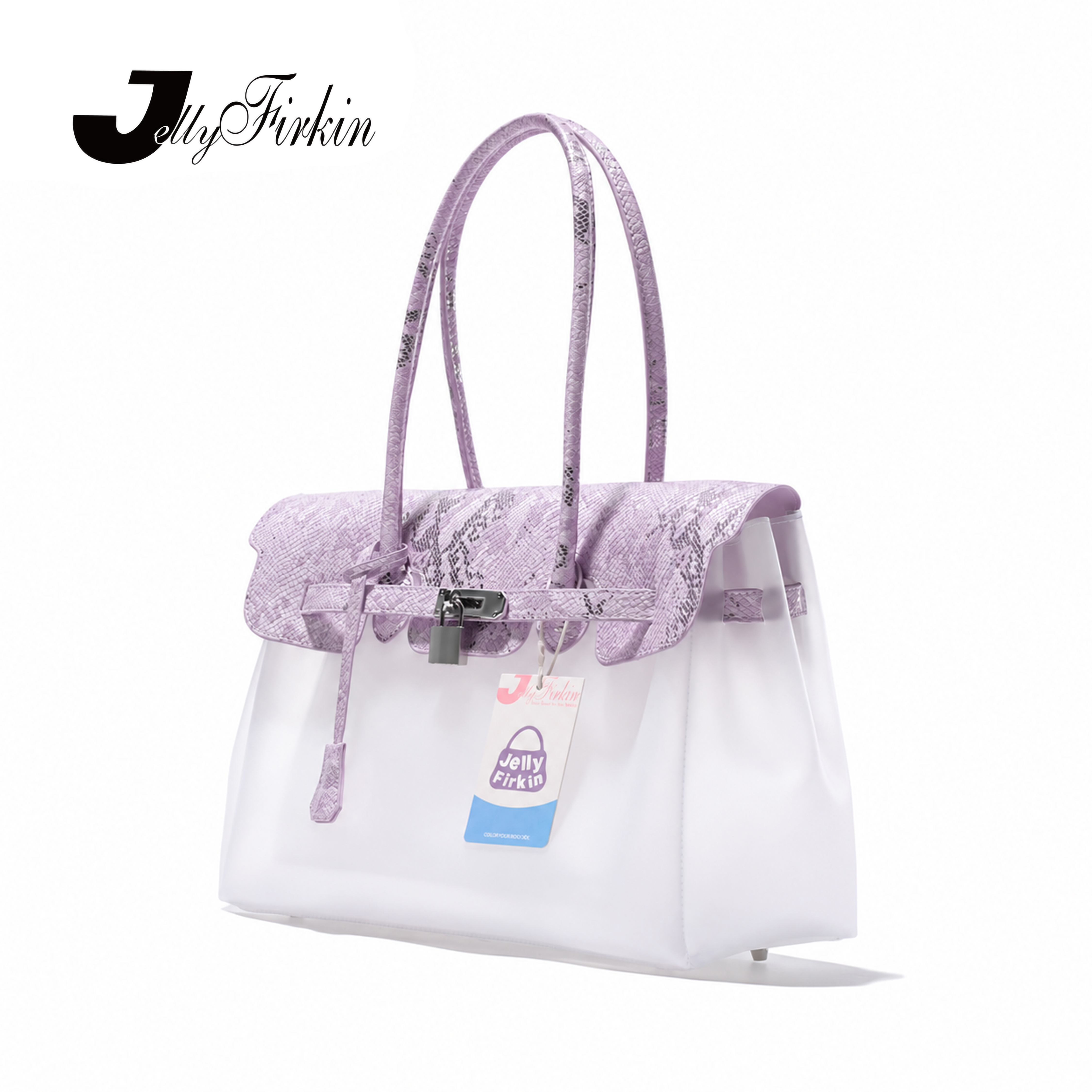 Jelly Firkin中号 Firkin Bag 超限量 靛紫蛟纹 果冻包 腋下包