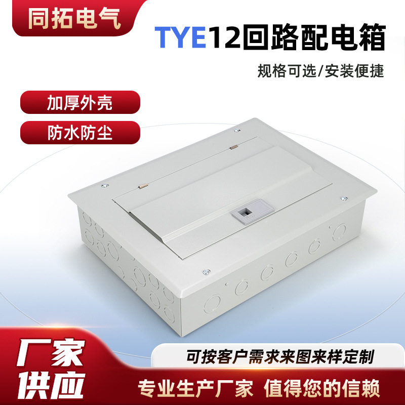 厂家批发美式电表座型号齐全安装便捷镀锌钢板TYE12回路配电箱