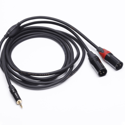 3.5mmAUX音频DMX512信号舞台灯光线XLR平衡卡侬降噪屏蔽转接线