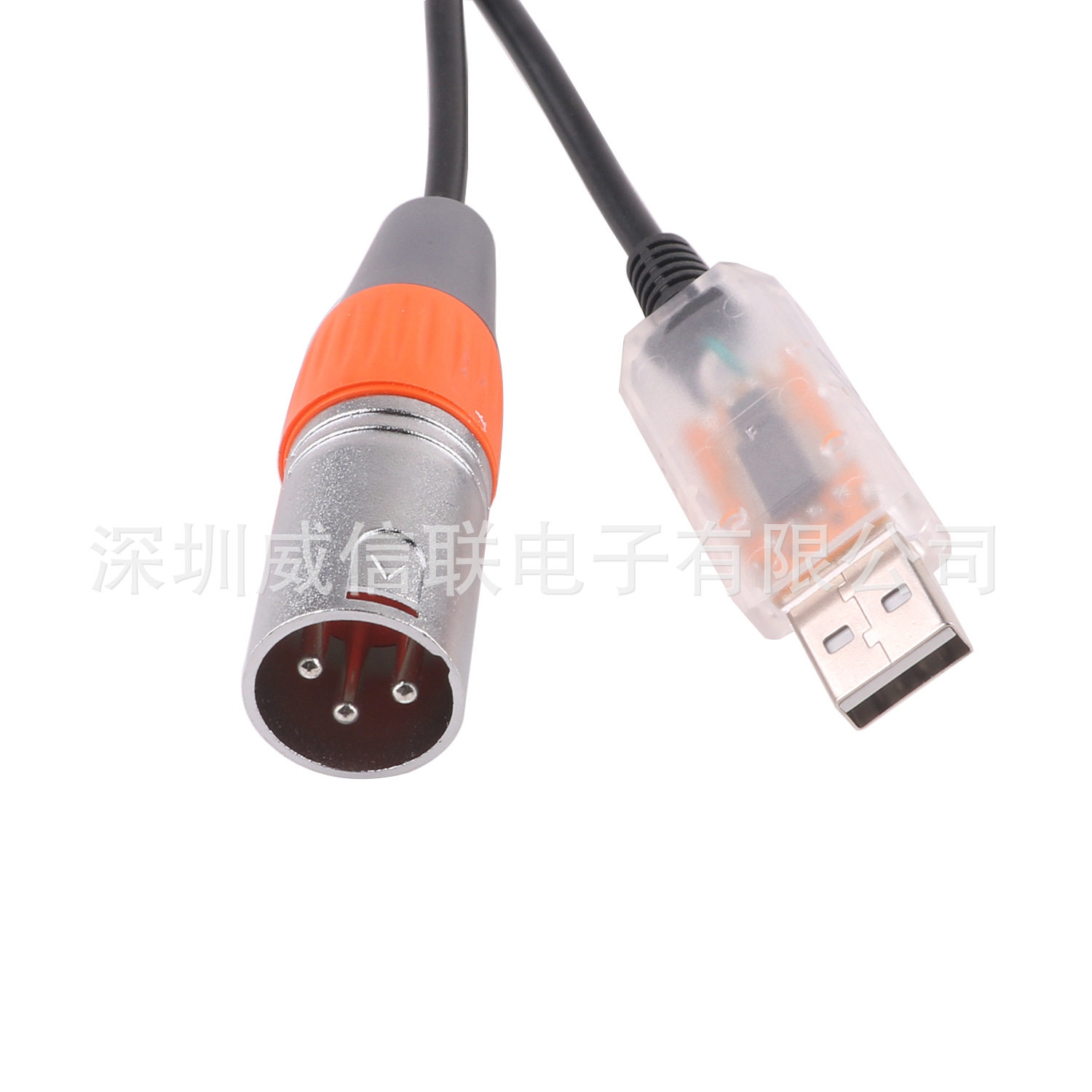 DMX512舞台三芯卡侬公头线灯光信号线帕灯光束调音台DJ摇头控制线