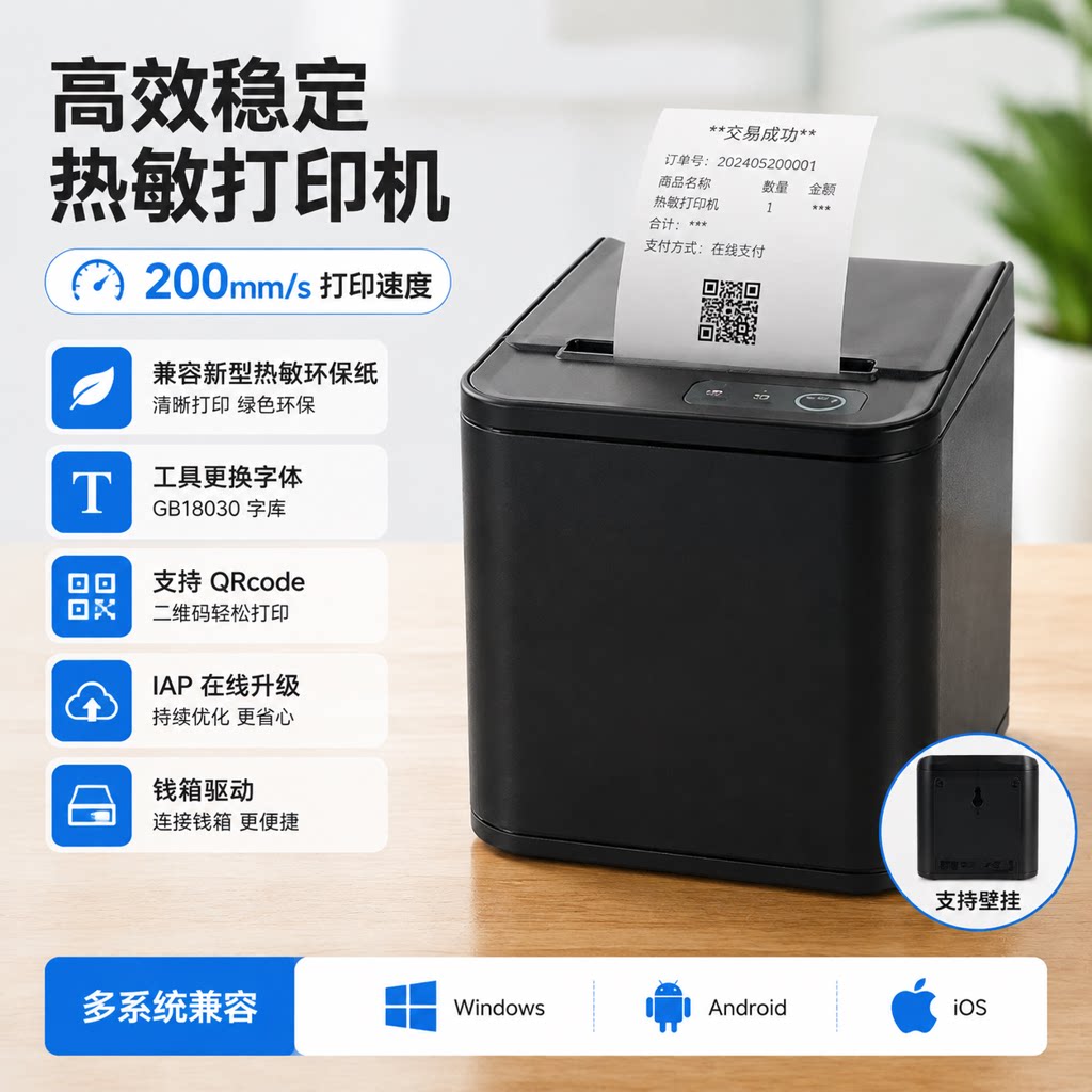 芯烨打印机支持手机电脑