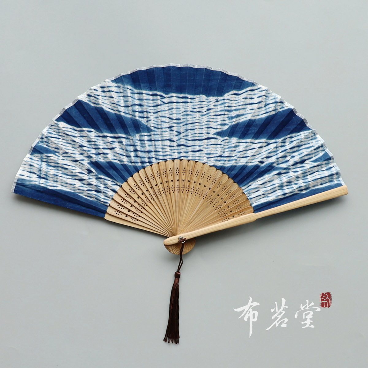布茗堂 布艺折扇 不含扇套
