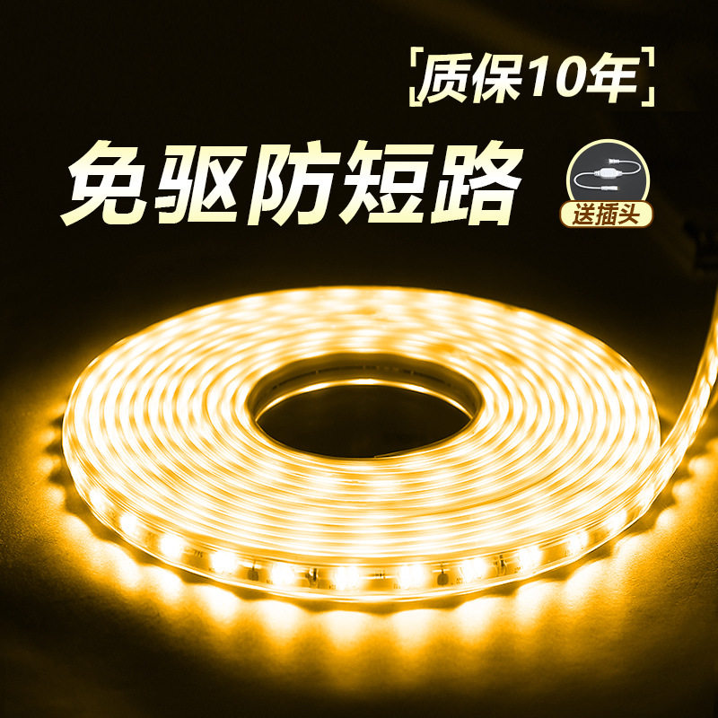 led灯带24v工程室外超亮装饰户外防水自粘灯条客厅吊顶家用彩灯图片