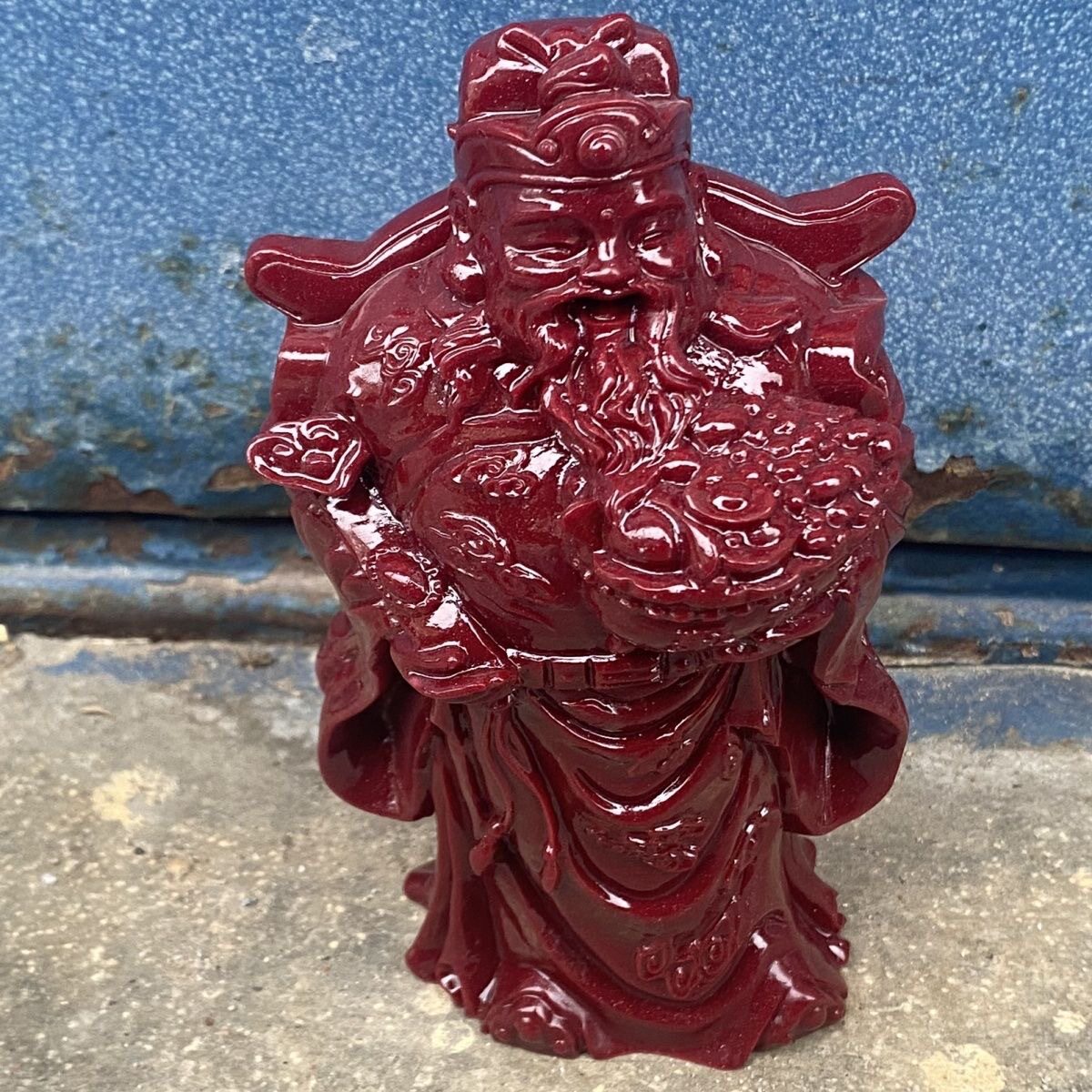 仿朱砂树脂摆件财神招财白菜龙蛇貔貅家居桌面摆设古玩收藏工艺品