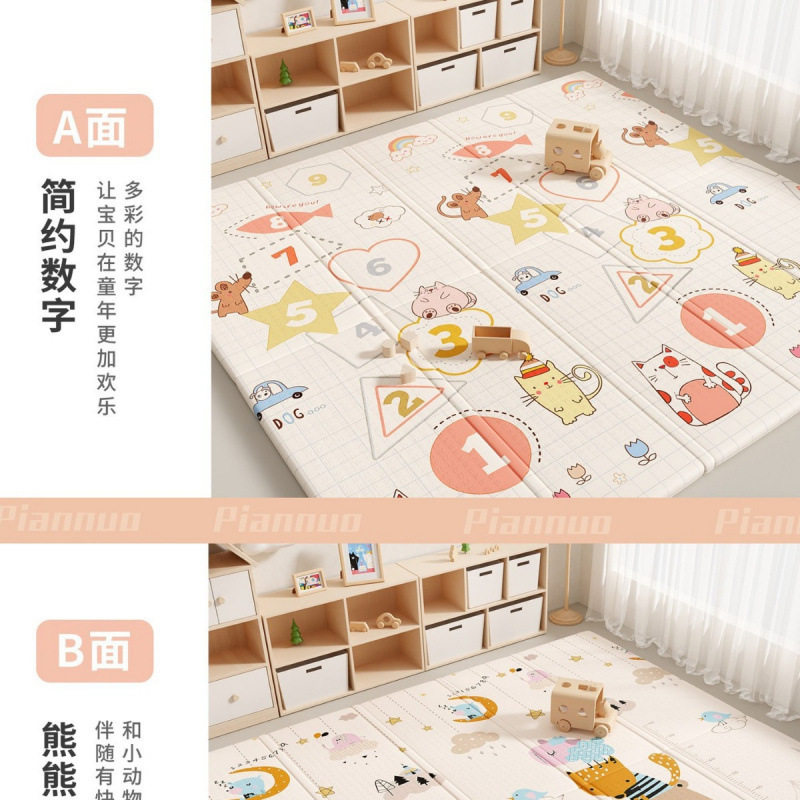 批发宝宝爬行垫加厚家用婴儿客厅折叠爬爬垫无味儿童拼接泡沫地垫