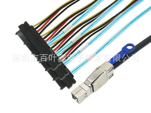 HDMINISAS(SFF-8644)TO4*SAS29P(SFF-8482)(12G)-2.0M