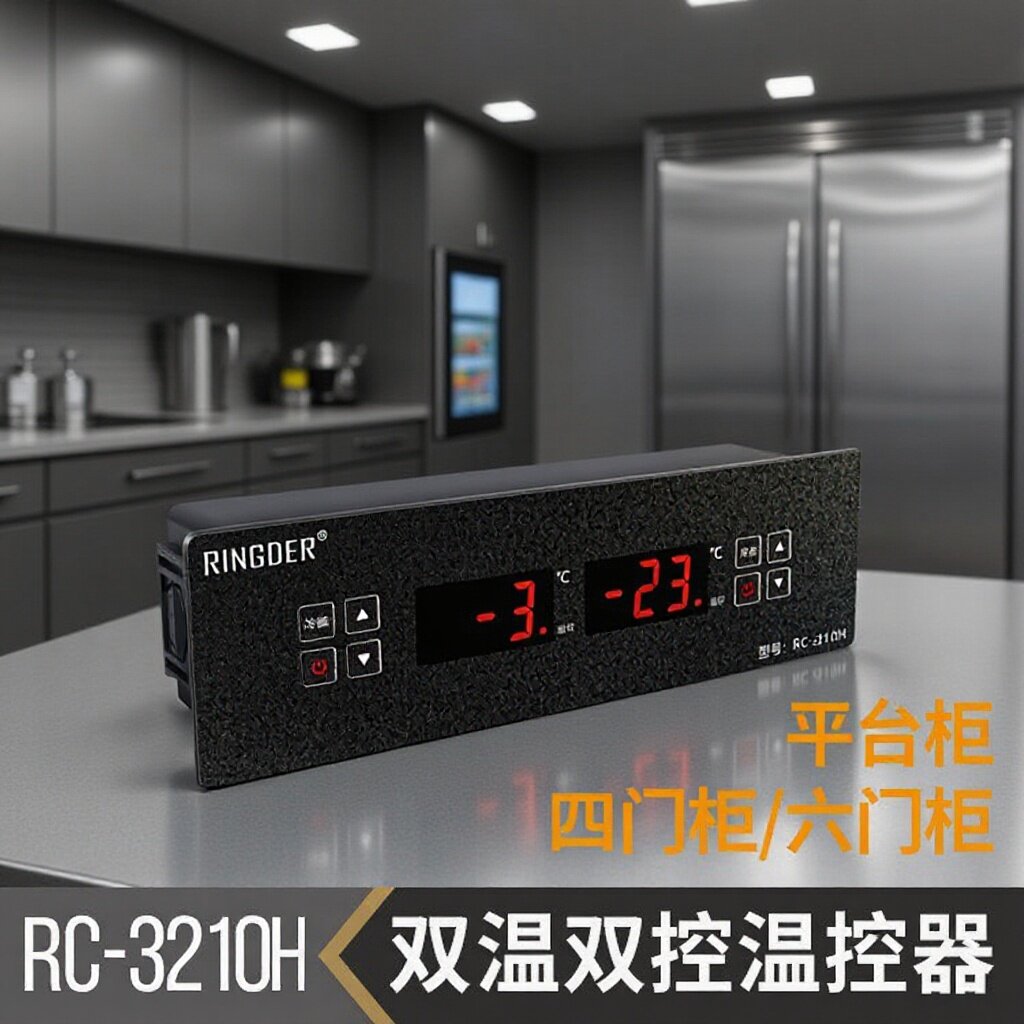 平台柜冷藏冷冻温控四门柜六门柜冷藏冷冻双温双控温控器RC-3210H