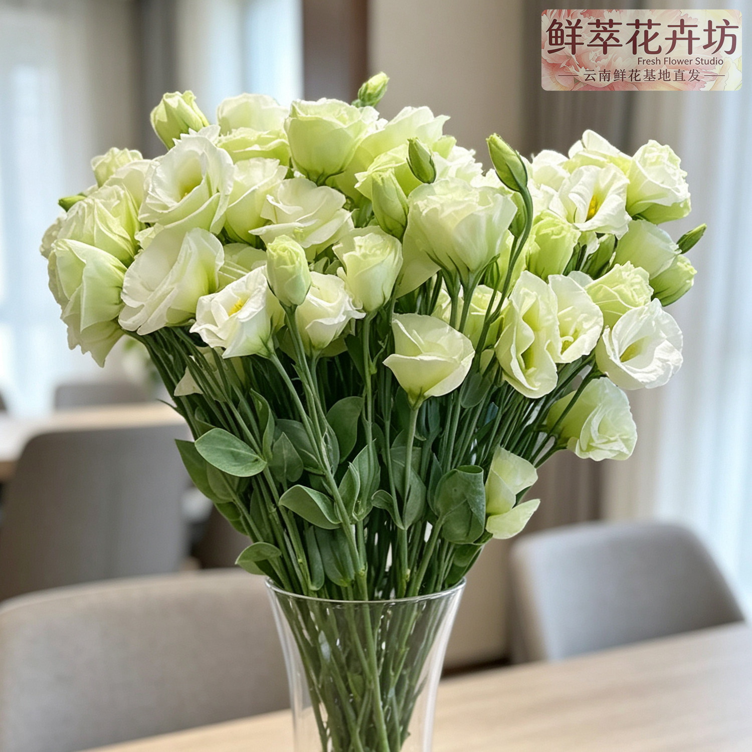 云南直发洋桔梗鲜切花水养插花