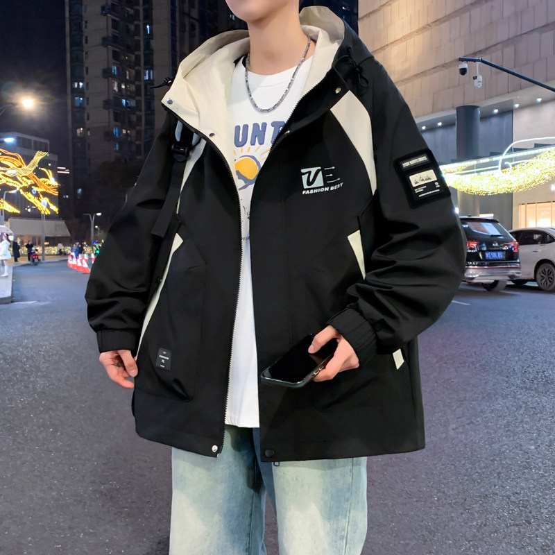 2026春季新款男士连帽夹