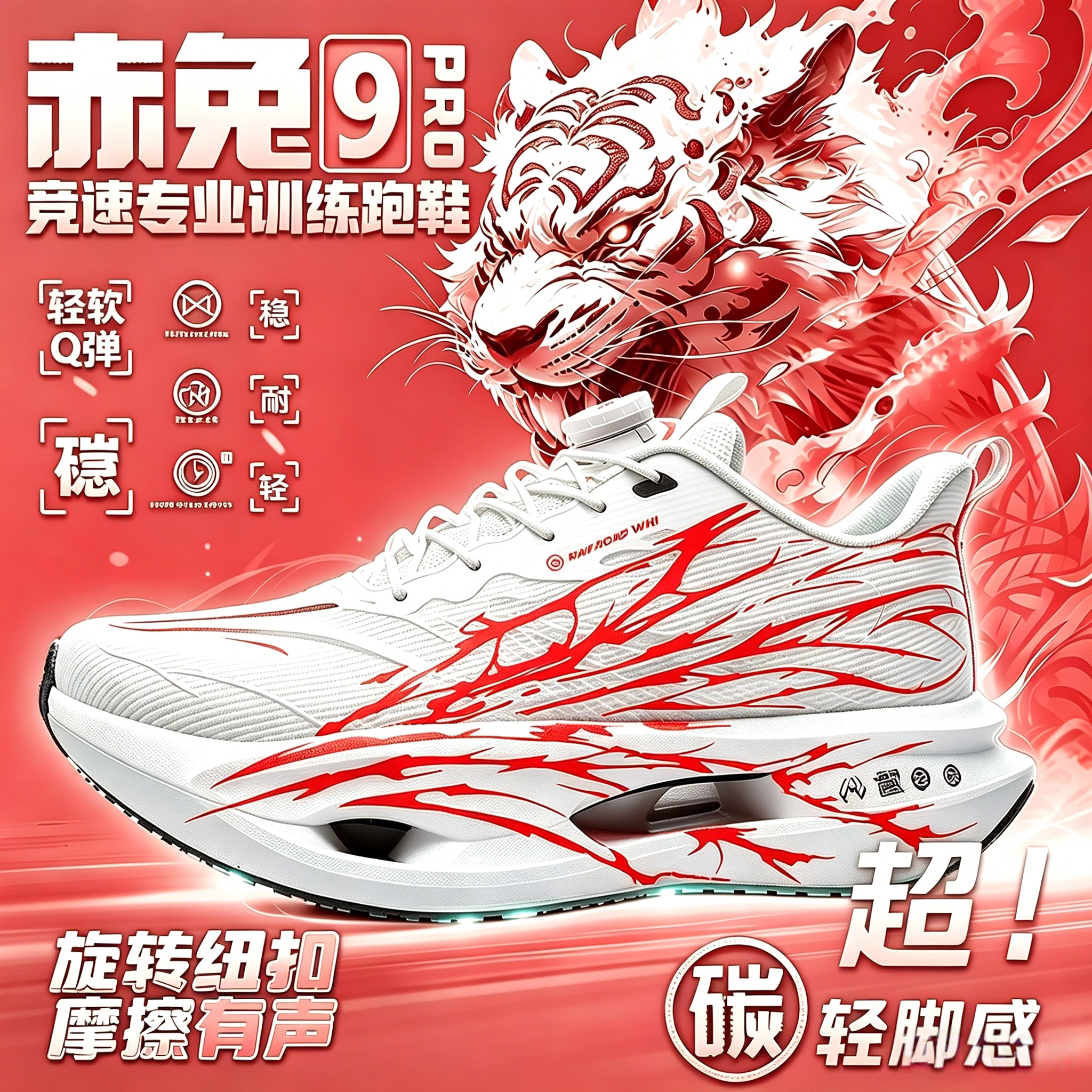 男童跑步鞋赤兔9pro碳板超