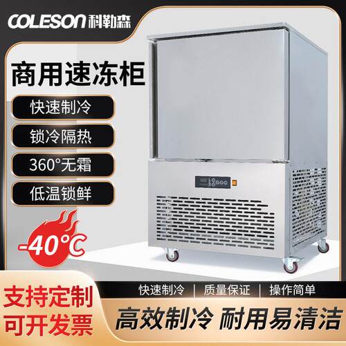 商用速冻柜12盘-45℃海参扇贝水产鱼冷冻柜快速冷冻机厂家跨境