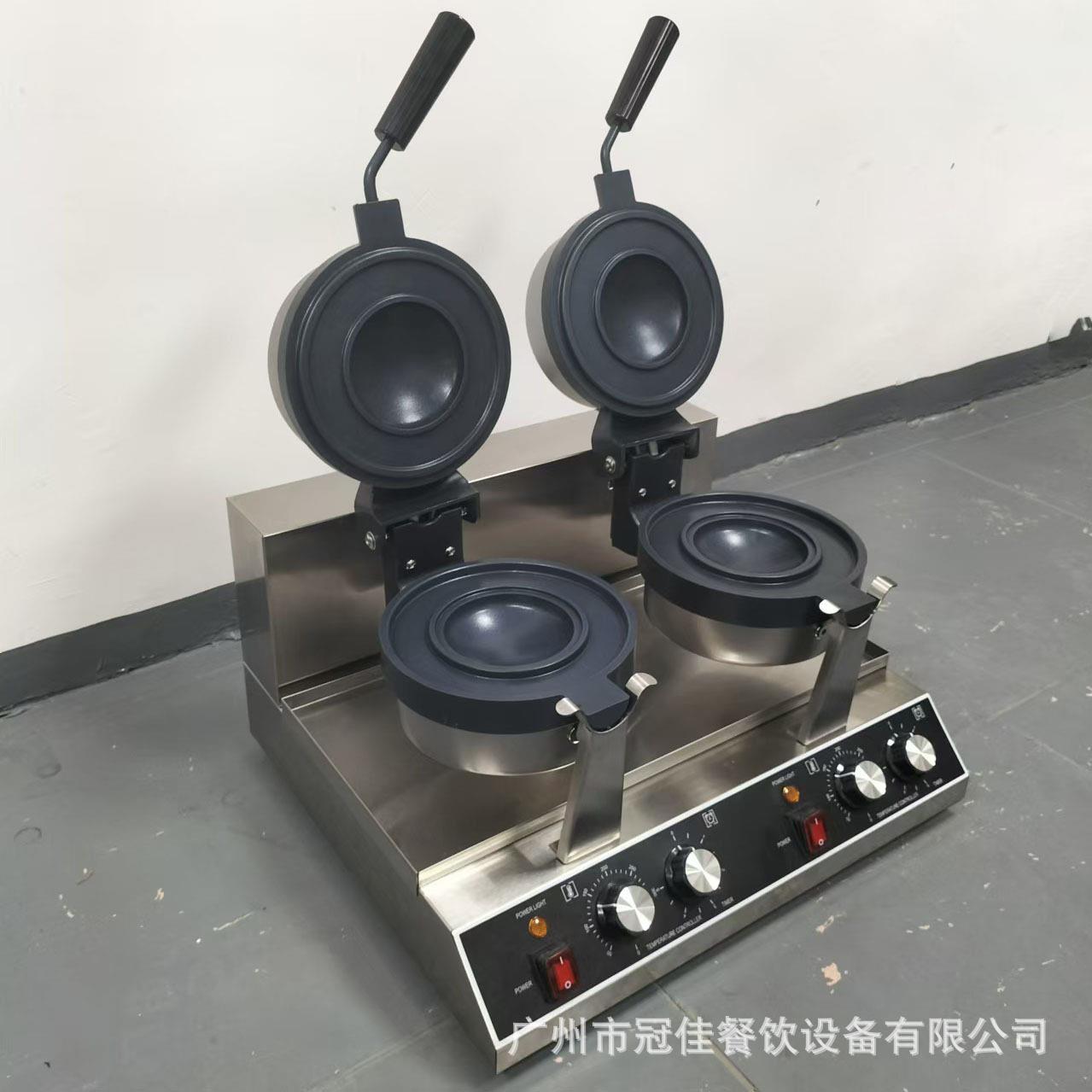 冠佳商用双头台式面包机汉堡机器商用烤饼机/煎包/锅