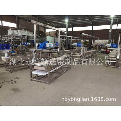 316L不锈钢机架链板输送机  耐酸防腐塑料链板输送机  链板输送机