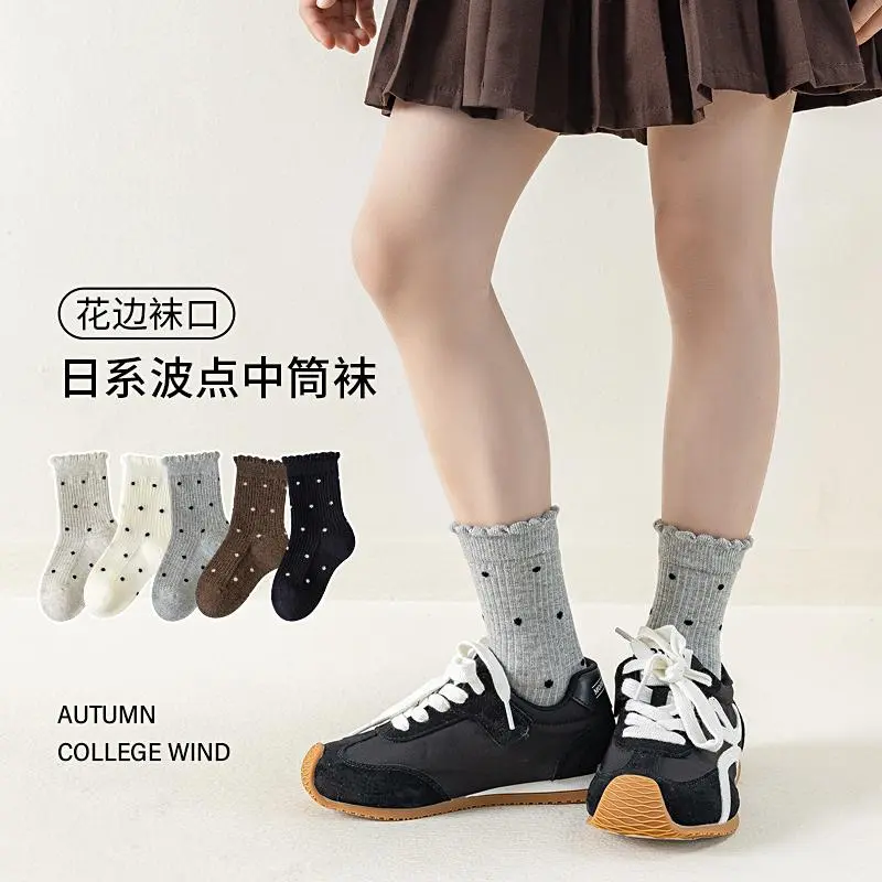 儿童春秋夏季中筒吸汗棉袜学生耐脏袜其他服饰配件舒适ZF