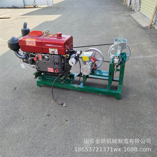 流动摆摊汽油款膨化机双机头面粉山粑粑机柴油自熟式江米棍机