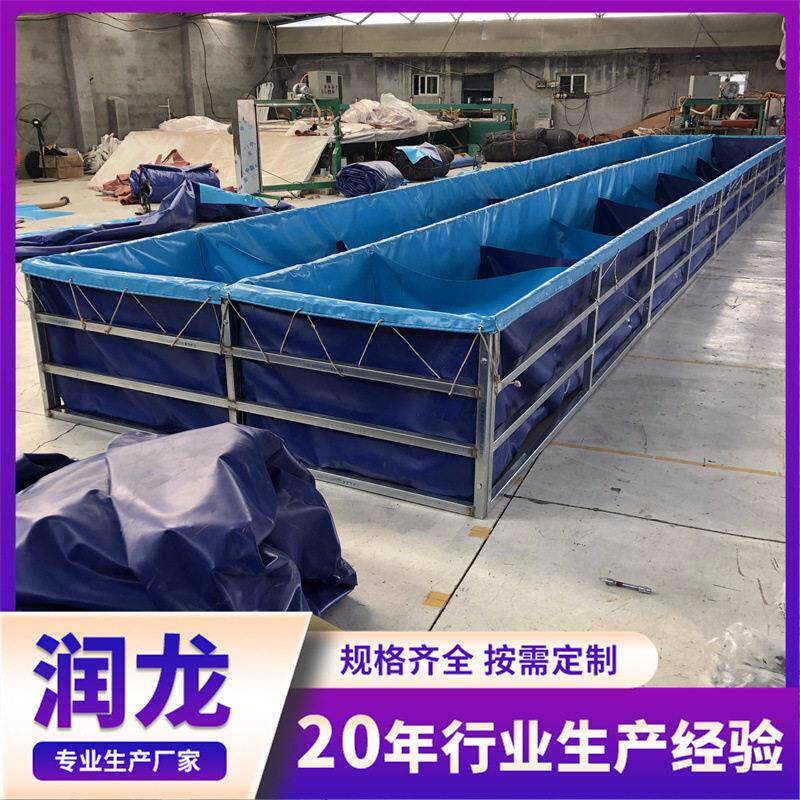 户外大型支架水池游泳池  移动支架密度养鱼池简易组装水池