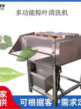 全套粽子加工设备 粽叶洗叶机 苇叶清洗机 大叶子喷淋去泥设备