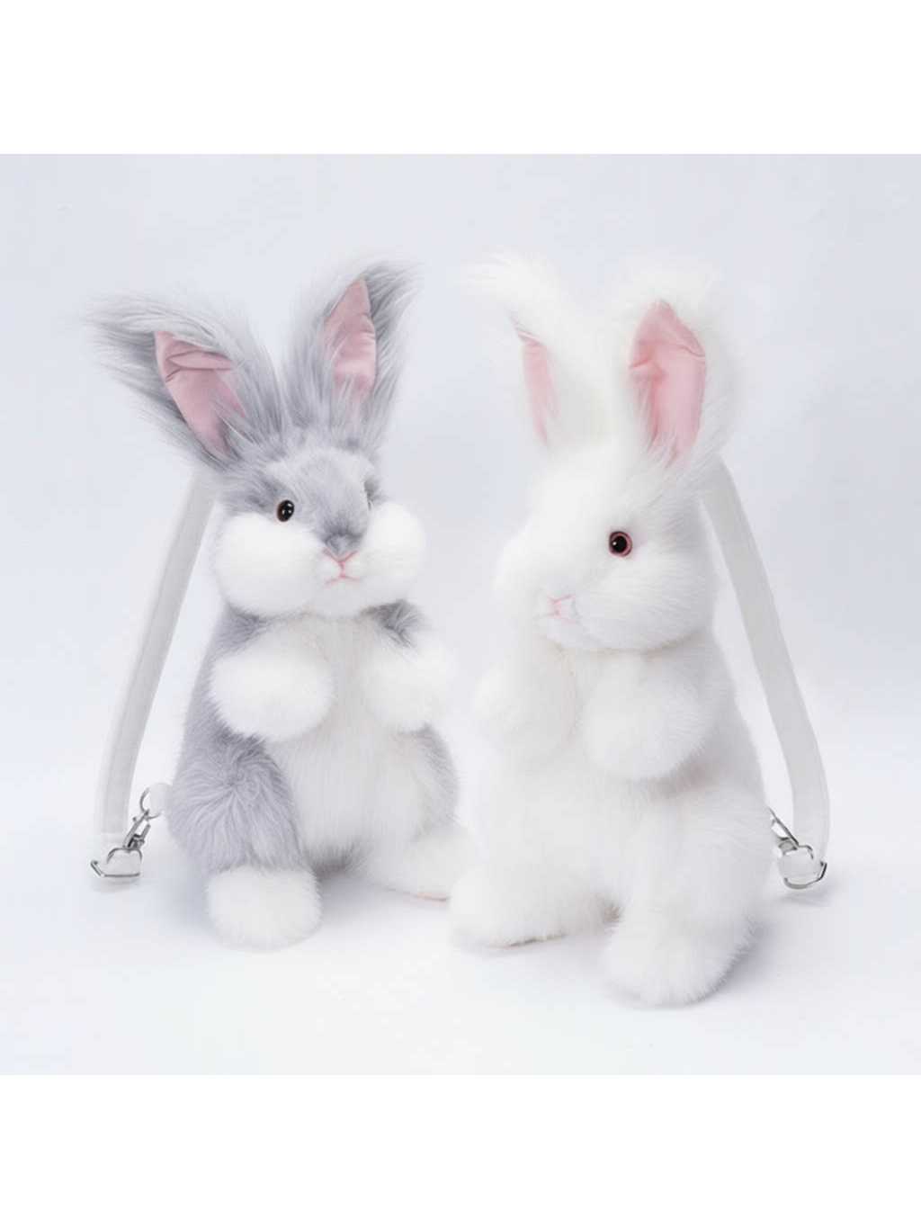 Angora Rabbit Backpack Simulated Shoulder Rabbit Rabbit Bag Doll Doll Plush Toy Birthday Gift