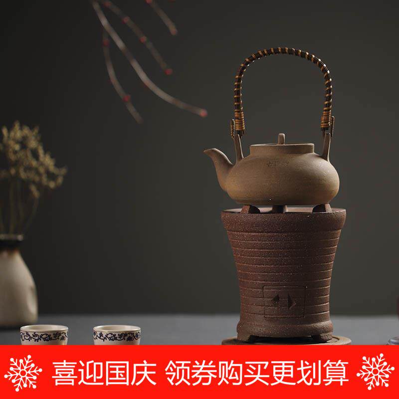 风炉碳炉仔潮州凉炉红泥碳炉手制火炉岩泥炉砂铫炭炉工夫茶炉瓦炉