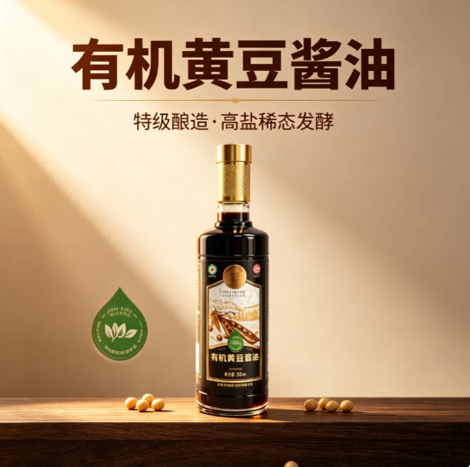 我爱我家有机黄豆酱油特级酿造酱油0添加家用生抽老抽酱油调味品