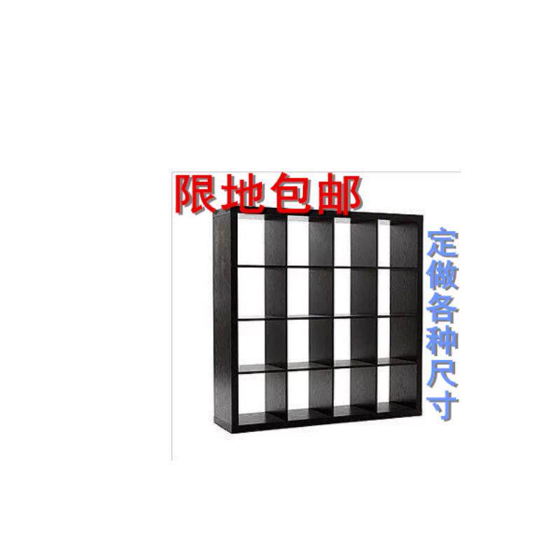 柏卡莱简易书架+多格隔断书柜+刨花板人造板书架+可定做书架展示