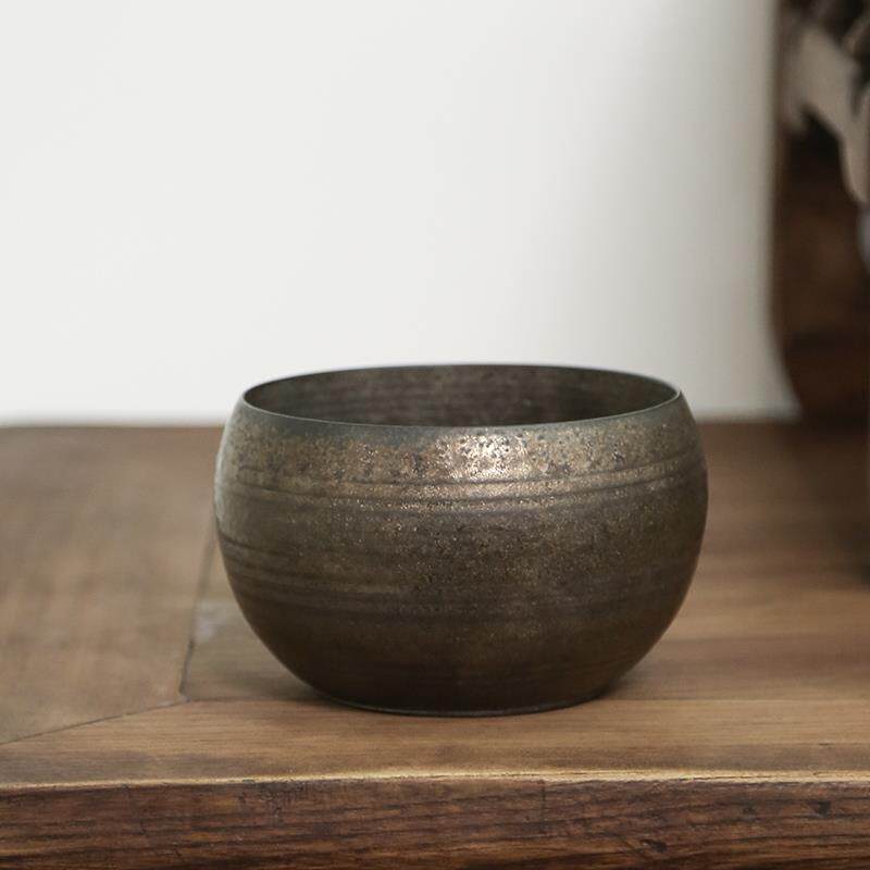 铁釉茶洗家用水盂茶具配件笔洗零配洗茶碗泡茶工具盆洗茶杯的器皿