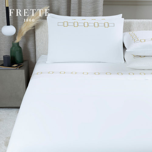 FRETTE芙蕾特 BOLD BICOLOR EMBROIDERY个性风刺绣系列双人床单