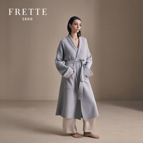 FRETTE芙蕾特 COSTALINE海之韵系列女士针织混纺秋冬睡袍家居服