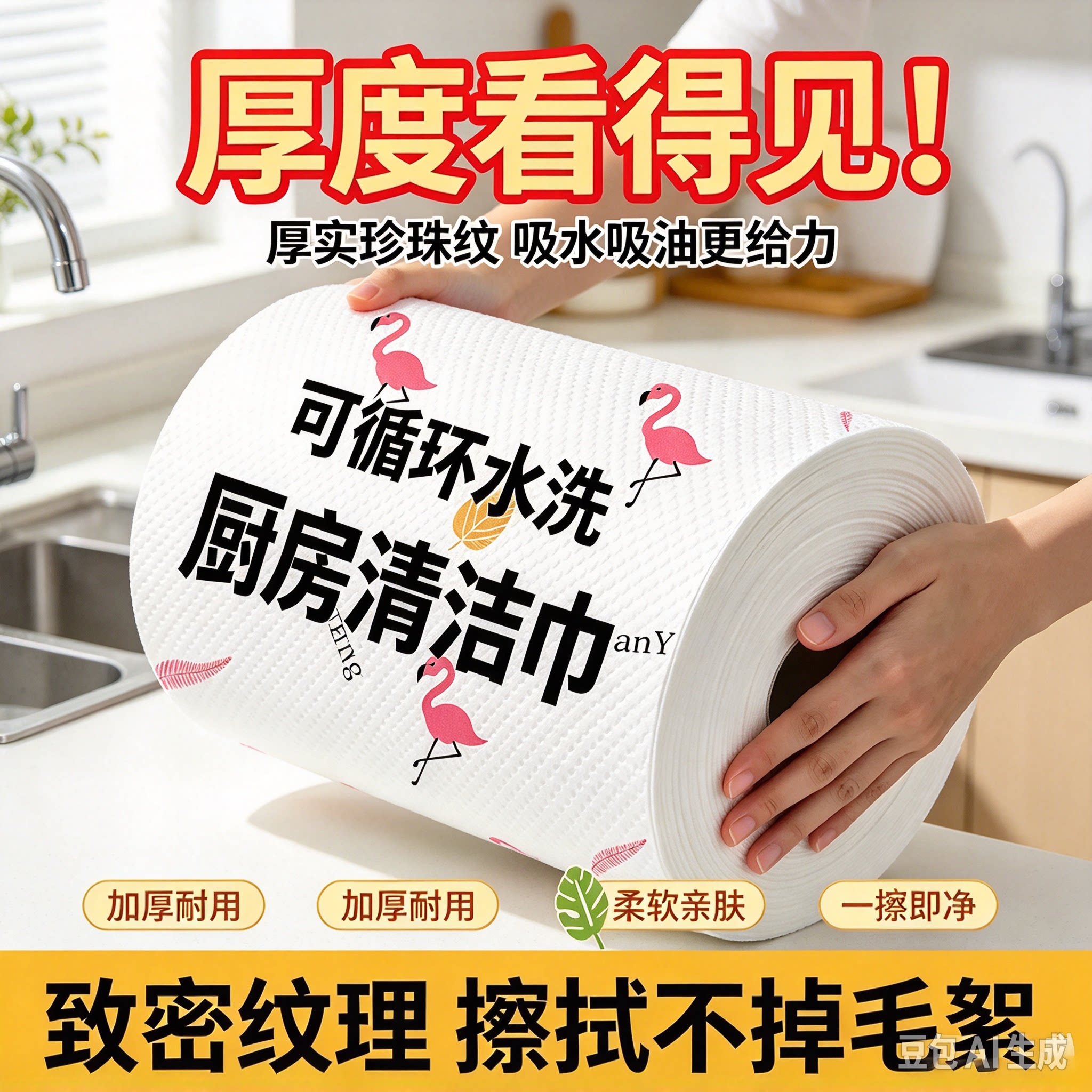 新升级厨房懒人抹布一次性干湿两用免洗不沾油吸水清洁专用布MD4