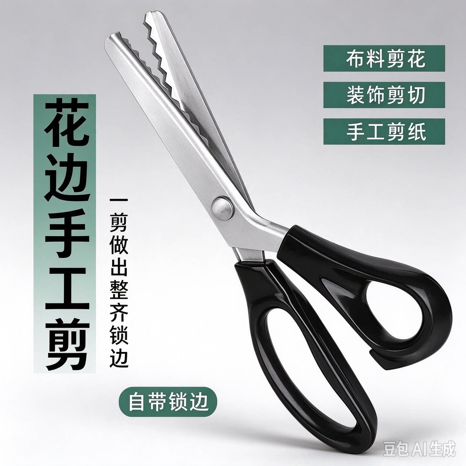 碎花花边手工剪刀齿形剪裁缝剪衣服家用学生裁布波浪剪实用锁边JT