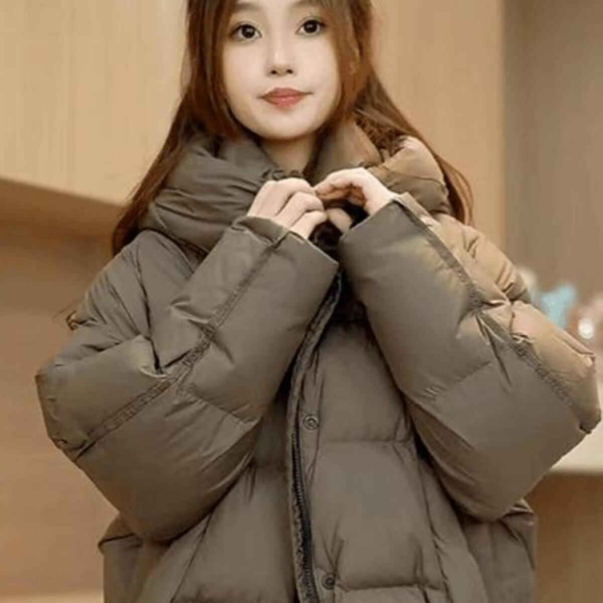 YY同款2026新冬季羽绒服短款宽松加厚小个子白鸭绒时尚保暖外套女