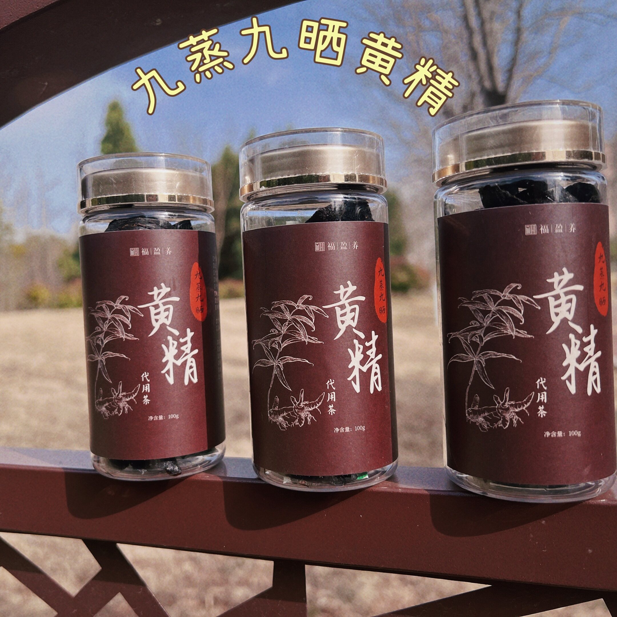 福盈养九蒸九晒黄精黄精茶